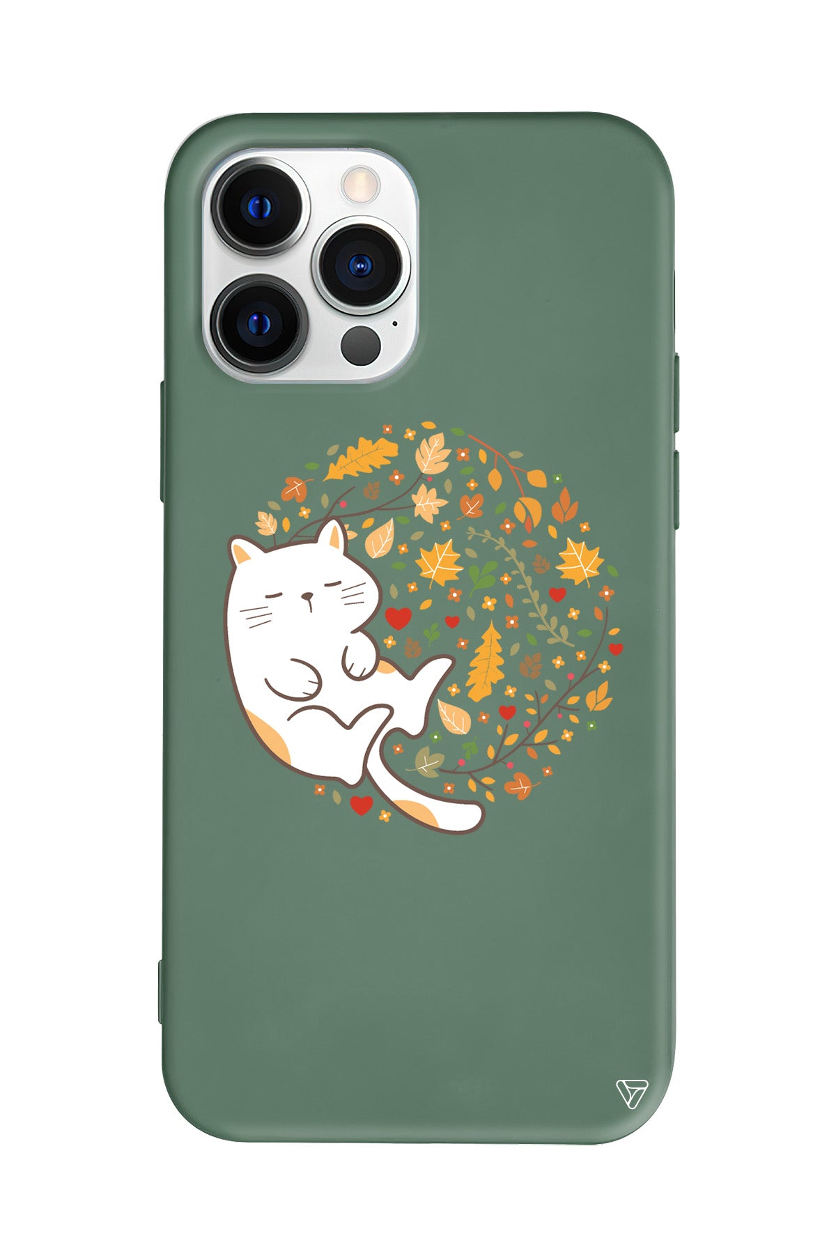 Uyuyan Kedi Lansman Model İçi Kadife Silikon Telefon Kılıfı