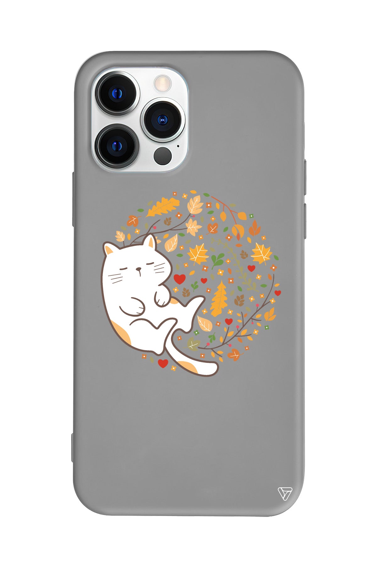 Uyuyan Kedi Lansman Model İçi Kadife Silikon Telefon Kılıfı