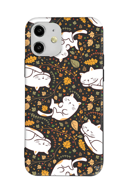 Uyuyan Kediler Lansman Model İçi Kadife Silikon Telefon Kılıfı