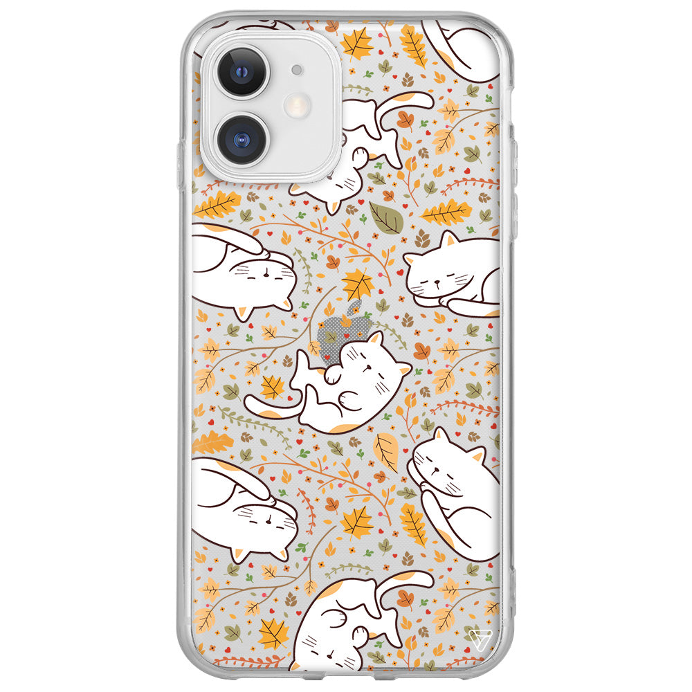 Uyuyan Kediler Lansman Model İçi Kadife Silikon Telefon Kılıfı