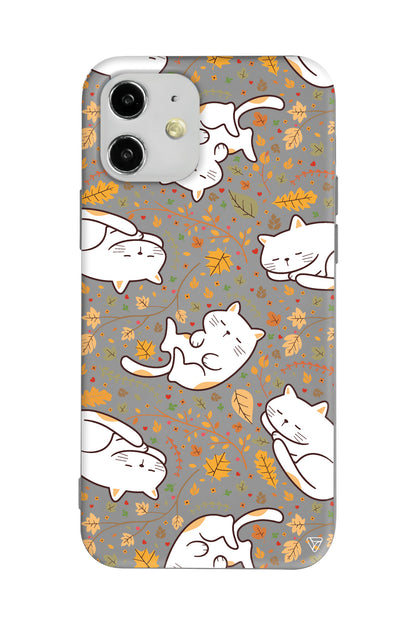 Uyuyan Kediler Lansman Model İçi Kadife Silikon Telefon Kılıfı