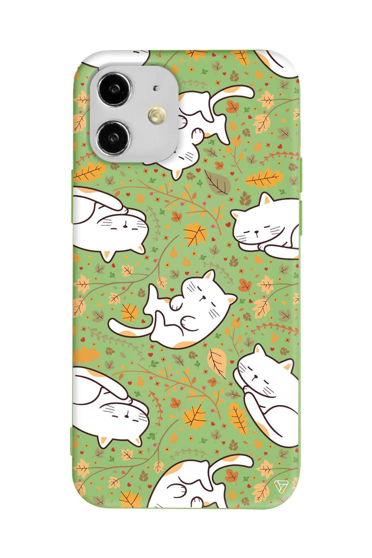 Uyuyan Kediler Lansman Model İçi Kadife Silikon Telefon Kılıfı