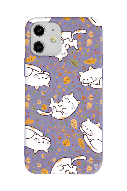 Uyuyan Kediler Lansman Model İçi Kadife Silikon Telefon Kılıfı