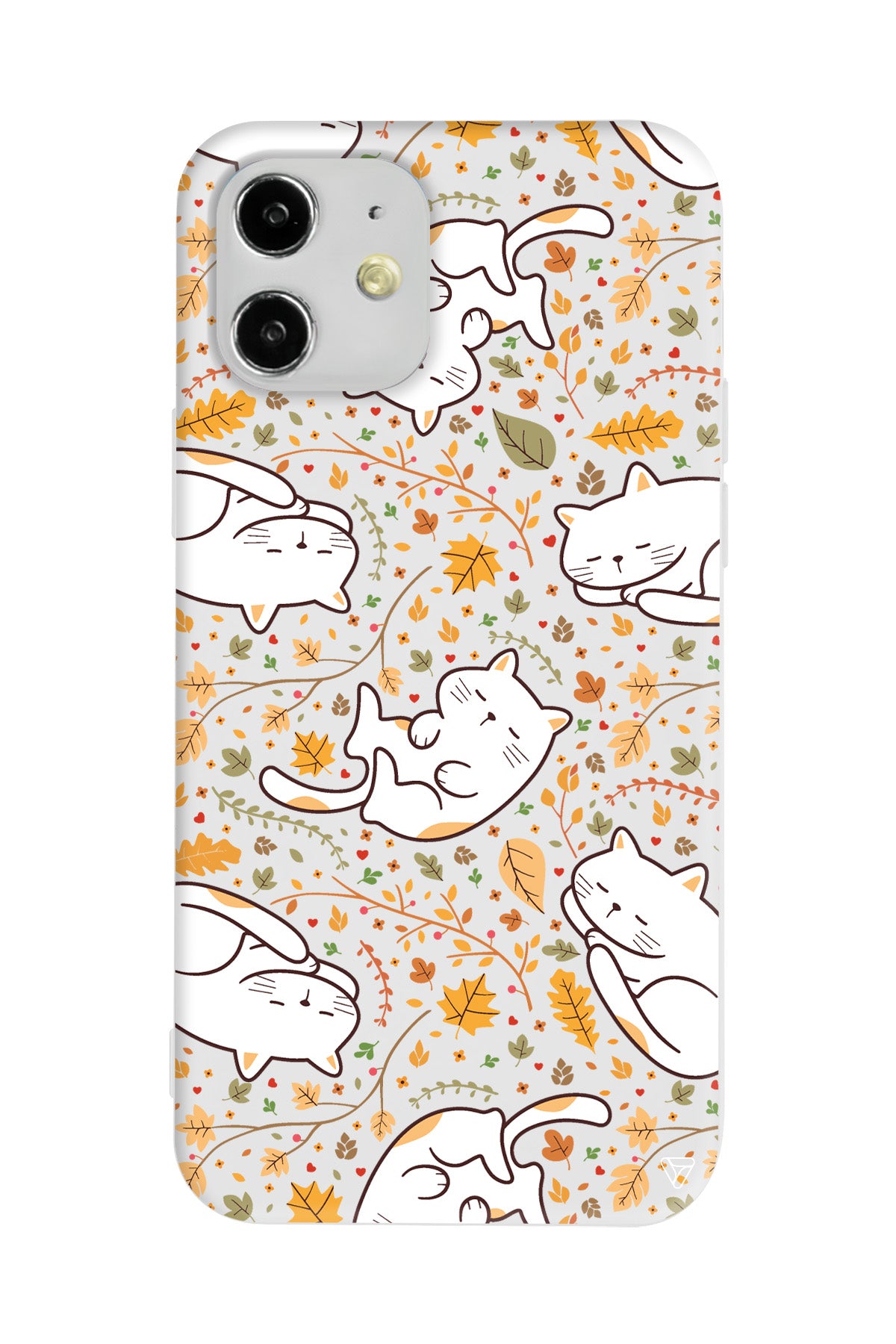 Uyuyan Kediler Lansman Model İçi Kadife Silikon Telefon Kılıfı