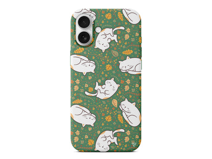 Uyuyan Kediler Lansman Model İçi Kadife Silikon Telefon Kılıfı