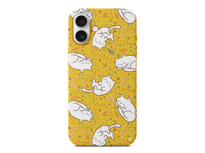 Uyuyan Kediler Lansman Model İçi Kadife Silikon Telefon Kılıfı – Plus Serisine Özel