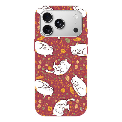 Uyuyan Kediler Lansman Model İçi Kadife Silikon Telefon Kılıfı