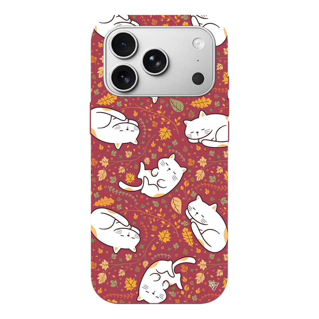 Uyuyan Kediler Lansman Model İçi Kadife Silikon Telefon Kılıfı