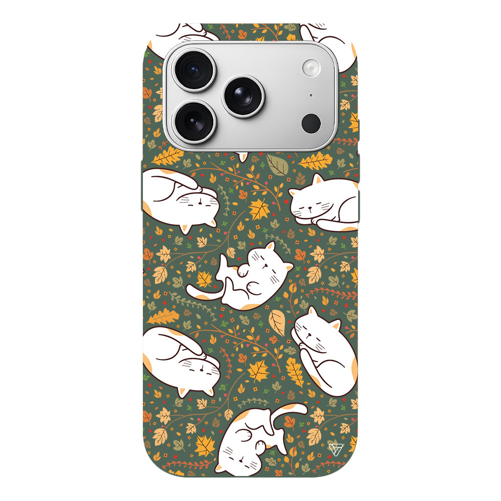 Uyuyan Kediler Lansman Model İçi Kadife Silikon Telefon Kılıfı