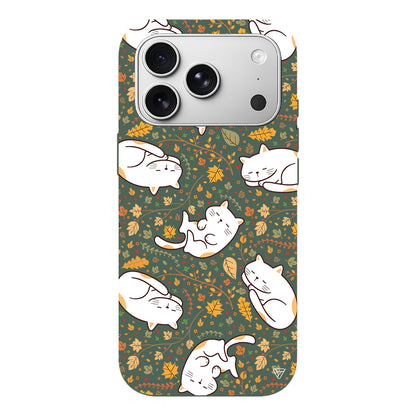 Uyuyan Kediler Lansman Model İçi Kadife Silikon Telefon Kılıfı