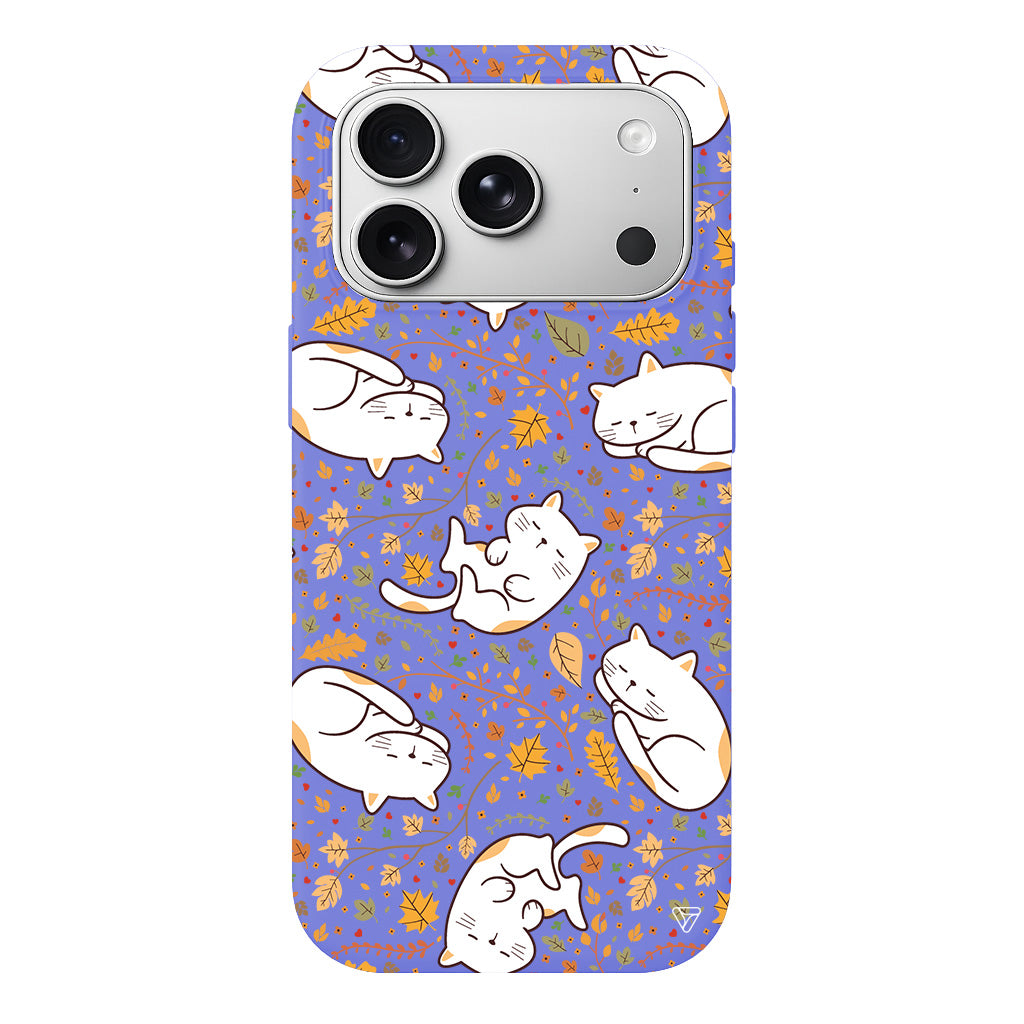 Uyuyan Kediler Lansman Model İçi Kadife Silikon Telefon Kılıfı