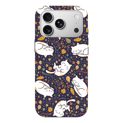 Uyuyan Kediler Lansman Model İçi Kadife Silikon Telefon Kılıfı