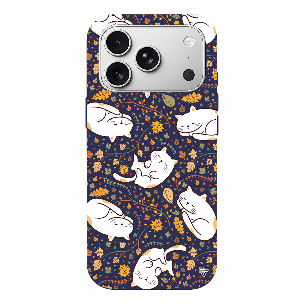 Uyuyan Kediler Lansman Model İçi Kadife Silikon Telefon Kılıfı