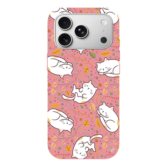 Uyuyan Kediler Lansman Model İçi Kadife Silikon Telefon Kılıfı