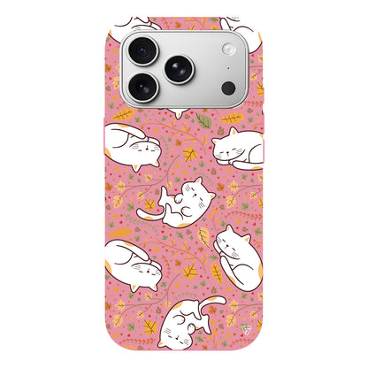 Uyuyan Kediler Lansman Model İçi Kadife Silikon Telefon Kılıfı