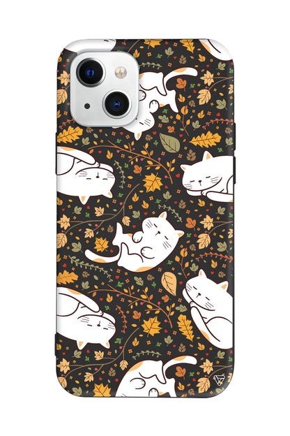 Uyuyan Kediler Lansman Model İçi Kadife Silikon Telefon Kılıfı