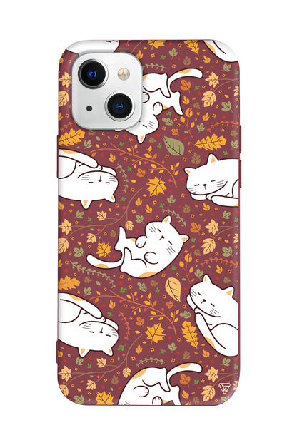 Uyuyan Kediler Lansman Model İçi Kadife Silikon Telefon Kılıfı – Plus Serisine Özel