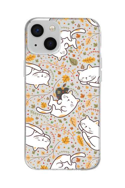 Uyuyan Kediler Lansman Model İçi Kadife Silikon Telefon Kılıfı