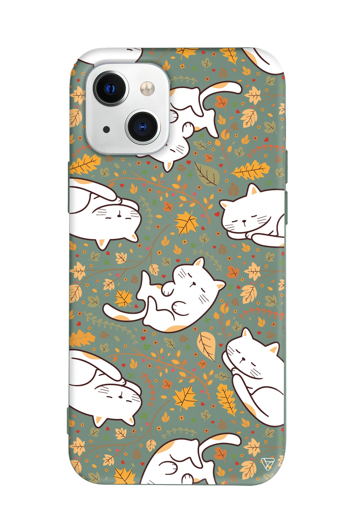 Uyuyan Kediler Lansman Model İçi Kadife Silikon Telefon Kılıfı