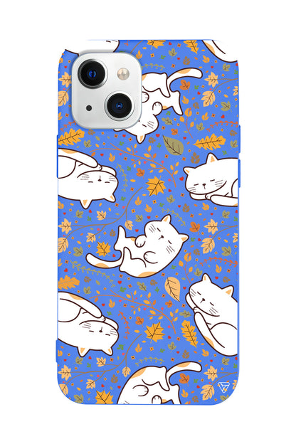 Uyuyan Kediler Lansman Model İçi Kadife Silikon Telefon Kılıfı