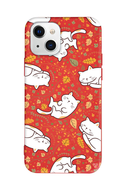 Uyuyan Kediler Lansman Model İçi Kadife Silikon Telefon Kılıfı – Plus Serisine Özel