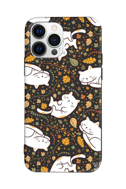 Uyuyan Kediler Lansman Model İçi Kadife Silikon Telefon Kılıfı