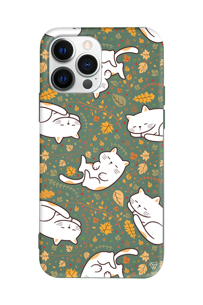 Uyuyan Kediler Lansman Model İçi Kadife Silikon Telefon Kılıfı