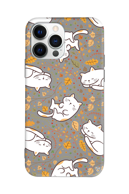 Uyuyan Kediler Lansman Model İçi Kadife Silikon Telefon Kılıfı