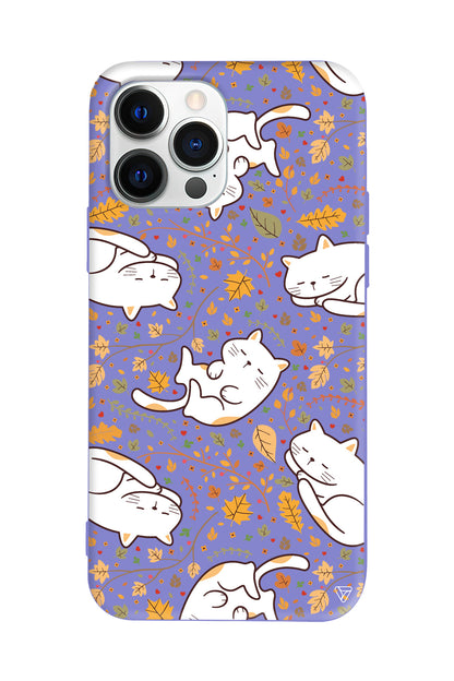 Uyuyan Kediler Lansman Model İçi Kadife Silikon Telefon Kılıfı