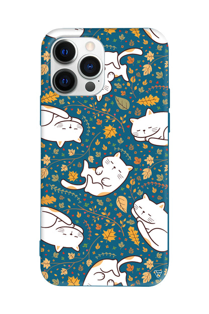 Uyuyan Kediler Lansman Model İçi Kadife Silikon Telefon Kılıfı