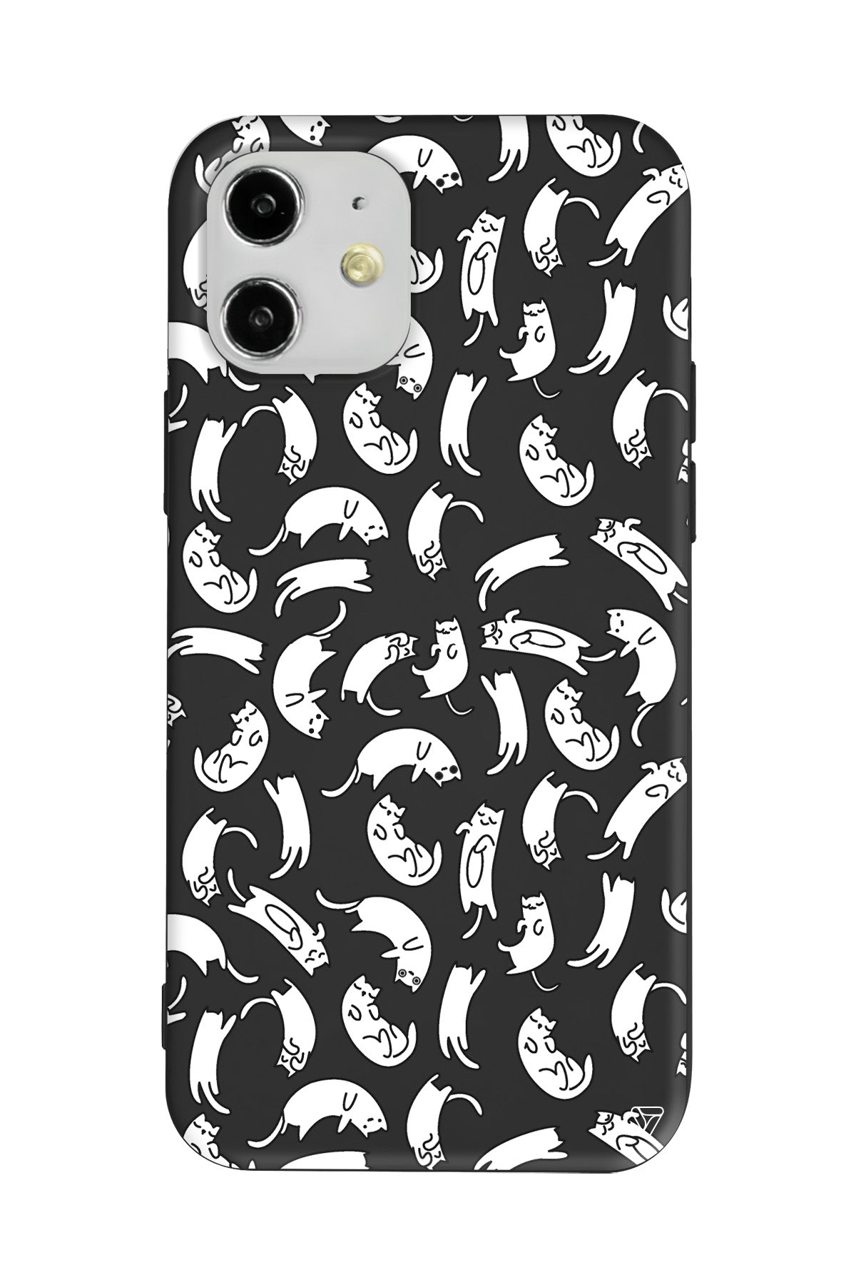 Ucusan Kediler Lansman Model İçi Kadife Silikon Telefon Kılıfı