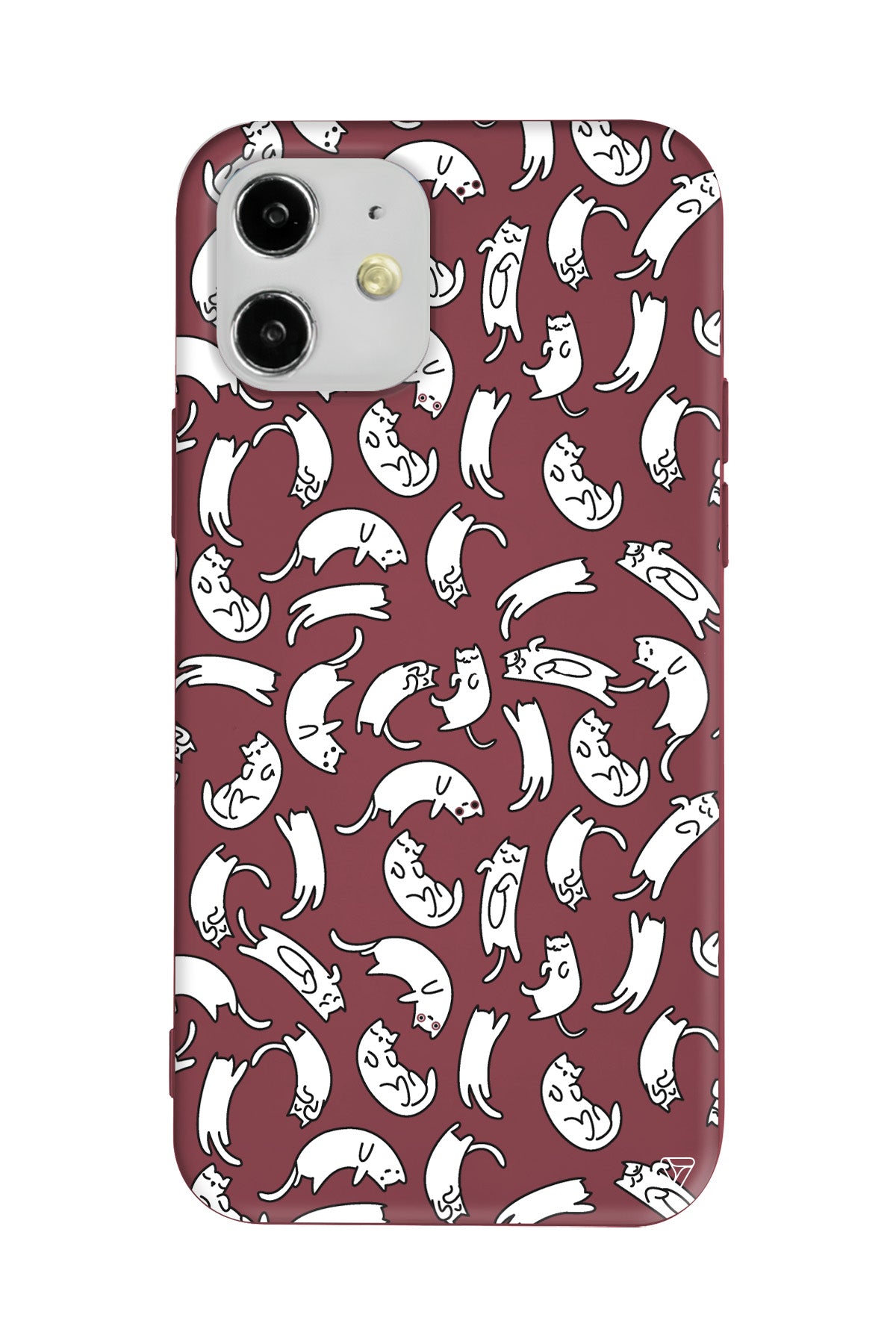 Ucusan Kediler Lansman Model İçi Kadife Silikon Telefon Kılıfı