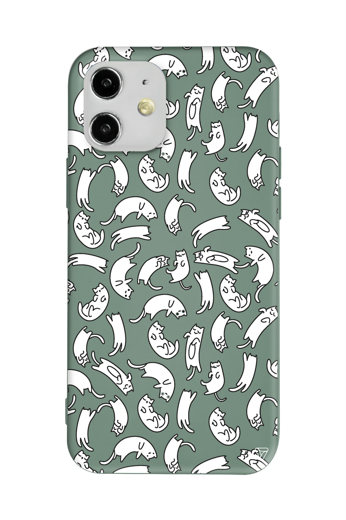 Ucusan Kediler Lansman Model İçi Kadife Silikon Telefon Kılıfı