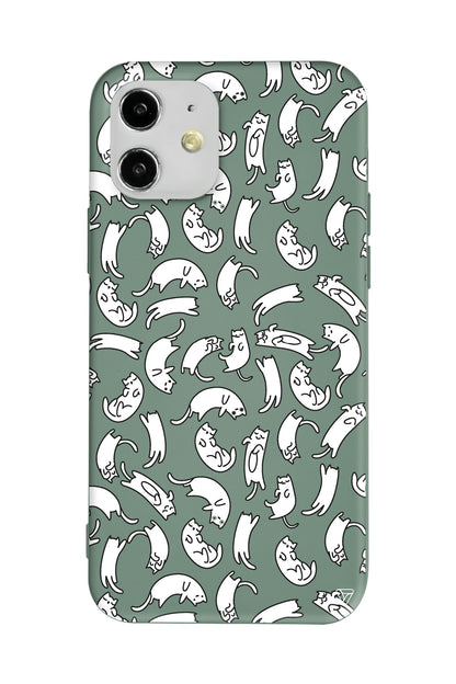 Ucusan Kediler Lansman Model İçi Kadife Silikon Telefon Kılıfı