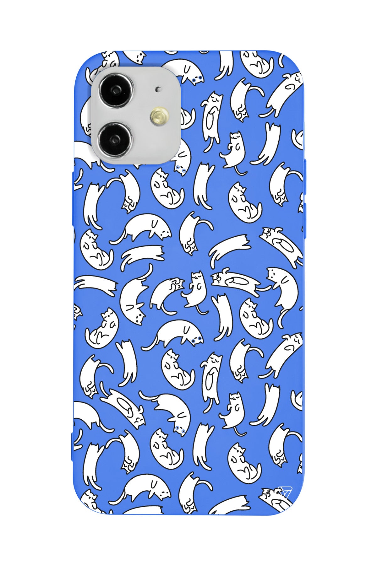 Ucusan Kediler Lansman Model İçi Kadife Silikon Telefon Kılıfı