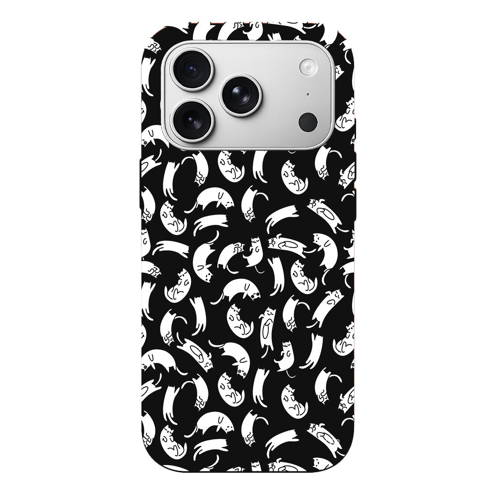 Ucusan Kediler Lansman Model İçi Kadife Silikon Telefon Kılıfı