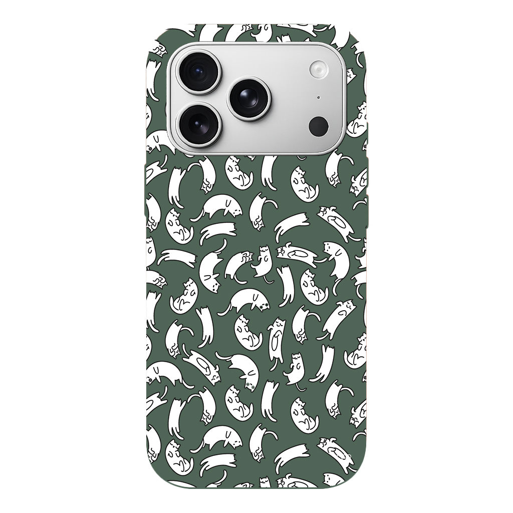 Ucusan Kediler Lansman Model İçi Kadife Silikon Telefon Kılıfı