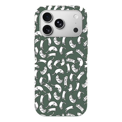 Ucusan Kediler Lansman Model İçi Kadife Silikon Telefon Kılıfı