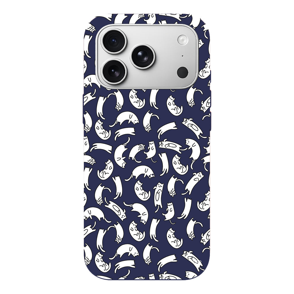 Ucusan Kediler Lansman Model İçi Kadife Silikon Telefon Kılıfı