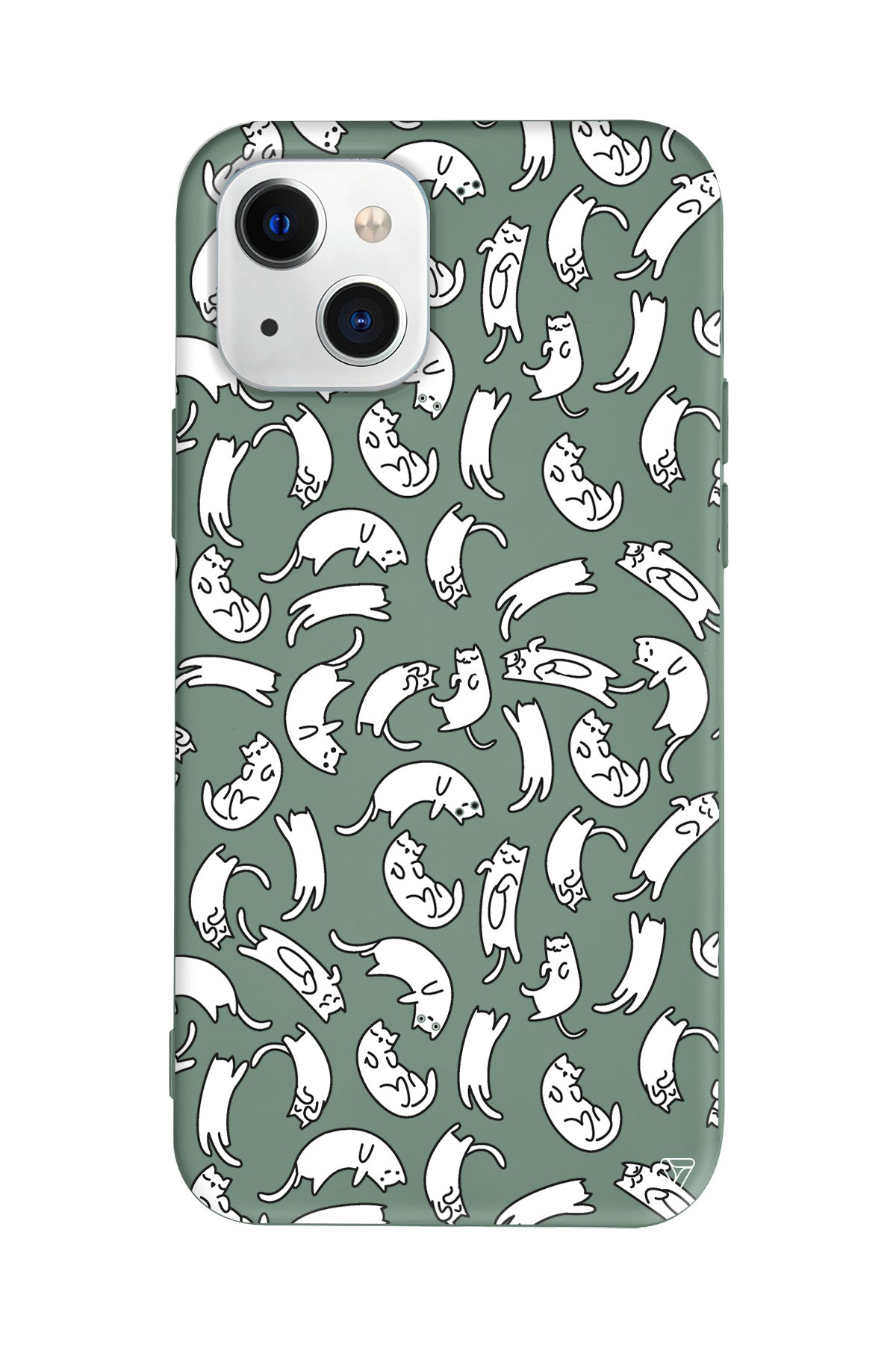 Ucusan Kediler Lansman Model İçi Kadife Silikon Telefon Kılıfı