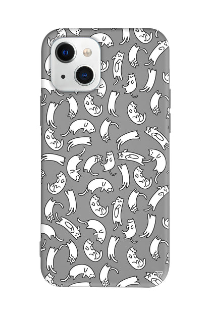 Ucusan Kediler Lansman Model İçi Kadife Silikon Telefon Kılıfı – Plus Serisine Özel