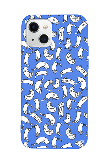 Ucusan Kediler Lansman Model İçi Kadife Silikon Telefon Kılıfı