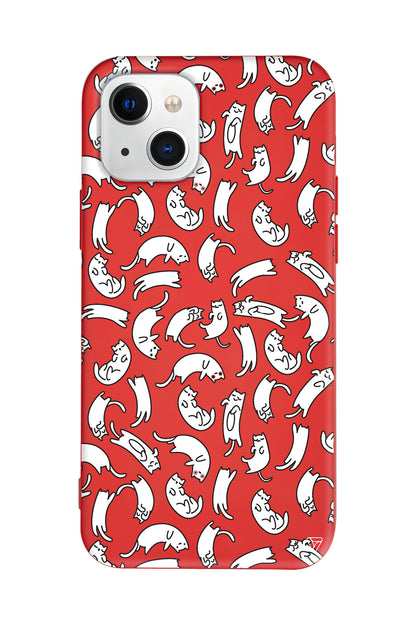 Ucusan Kediler Lansman Model İçi Kadife Silikon Telefon Kılıfı – Plus Serisine Özel