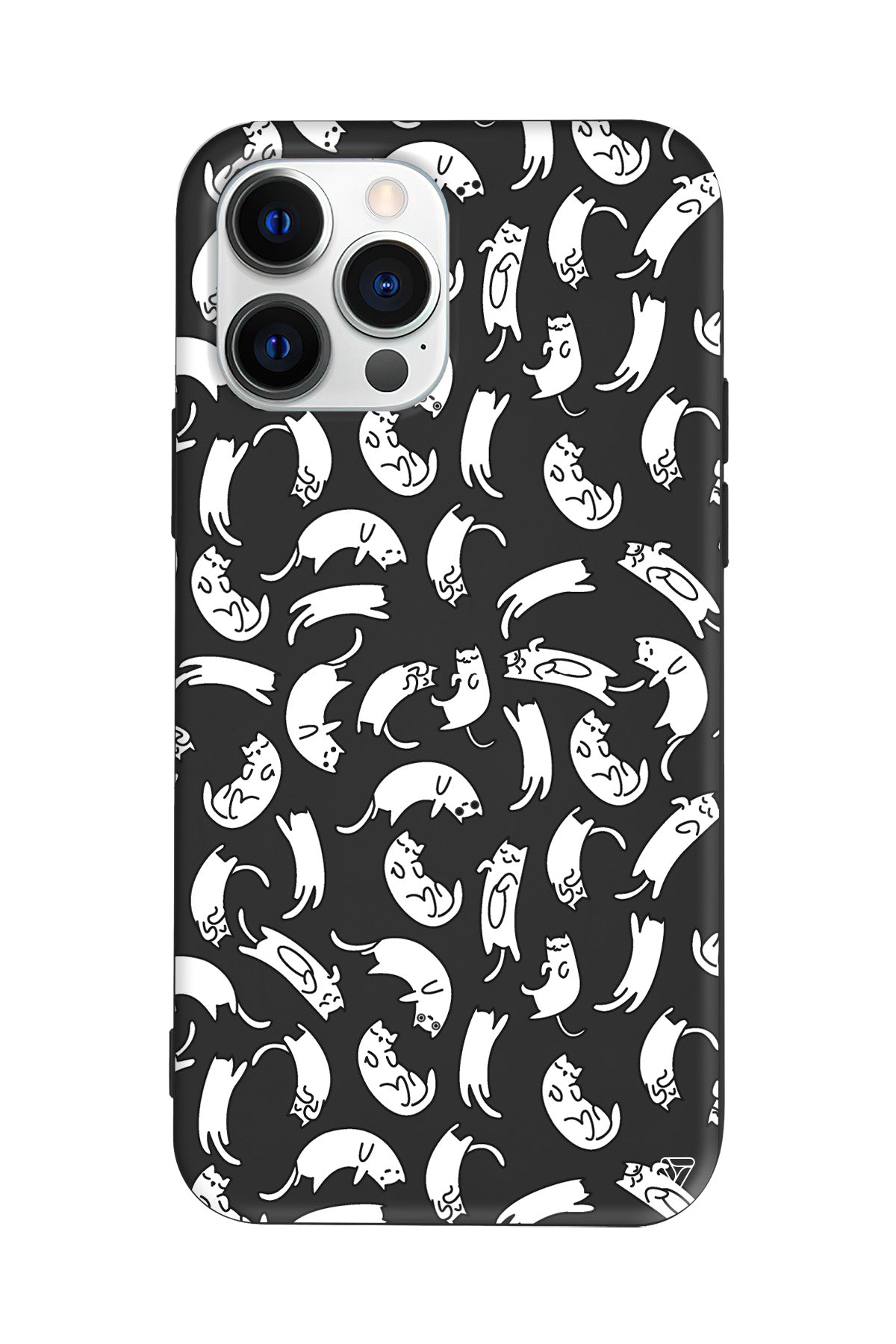 Ucusan Kediler Lansman Model İçi Kadife Silikon Telefon Kılıfı