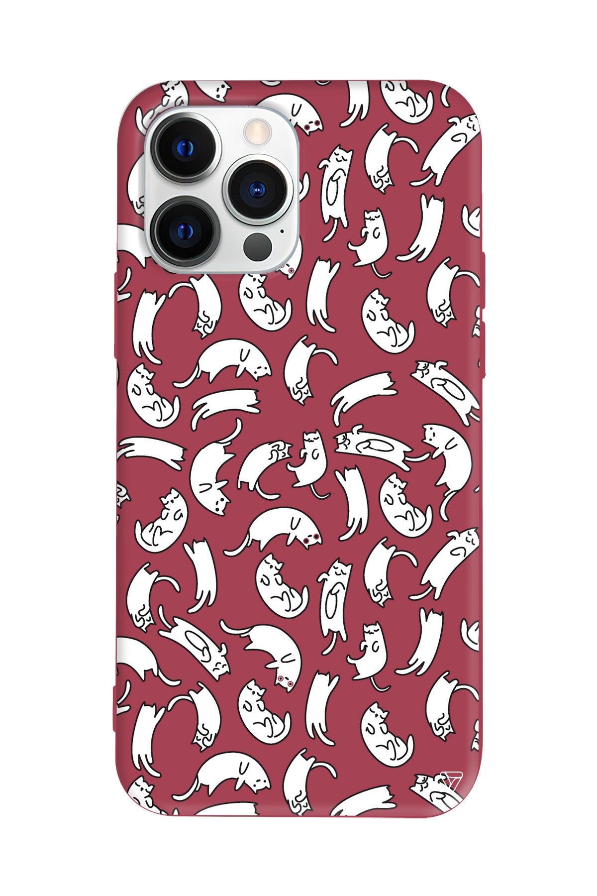 Ucusan Kediler Lansman Model İçi Kadife Silikon Telefon Kılıfı