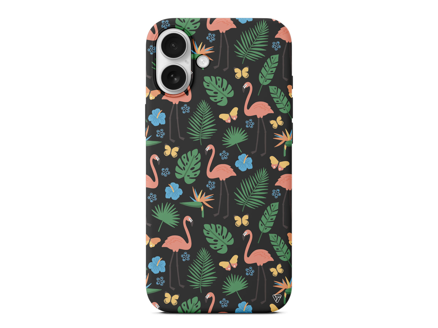 Tropik Flamingo Lansman Model İçi Kadife Silikon Telefon Kılıfı – Plus Serisine Özel