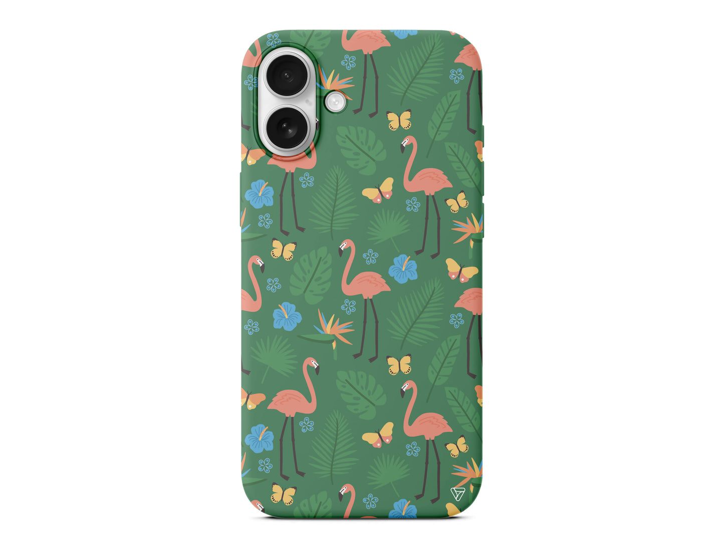 Tropik Flamingo Lansman Model İçi Kadife Silikon Telefon Kılıfı – Plus Serisine Özel