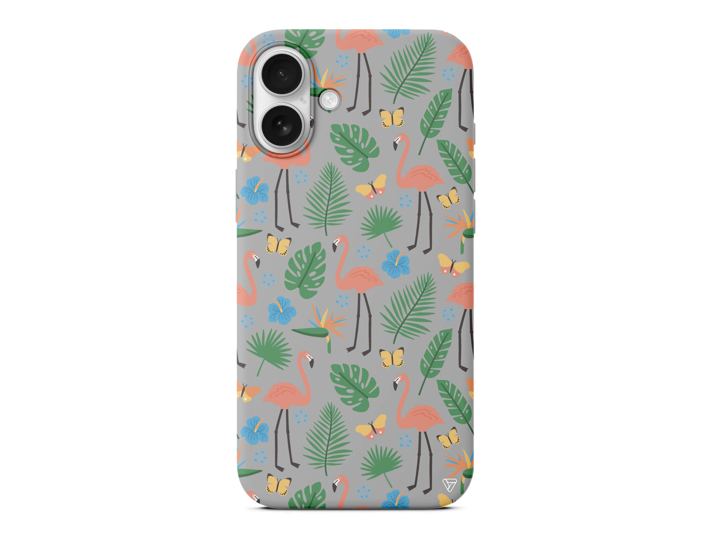 Tropik Flamingo Lansman Model İçi Kadife Silikon Telefon Kılıfı