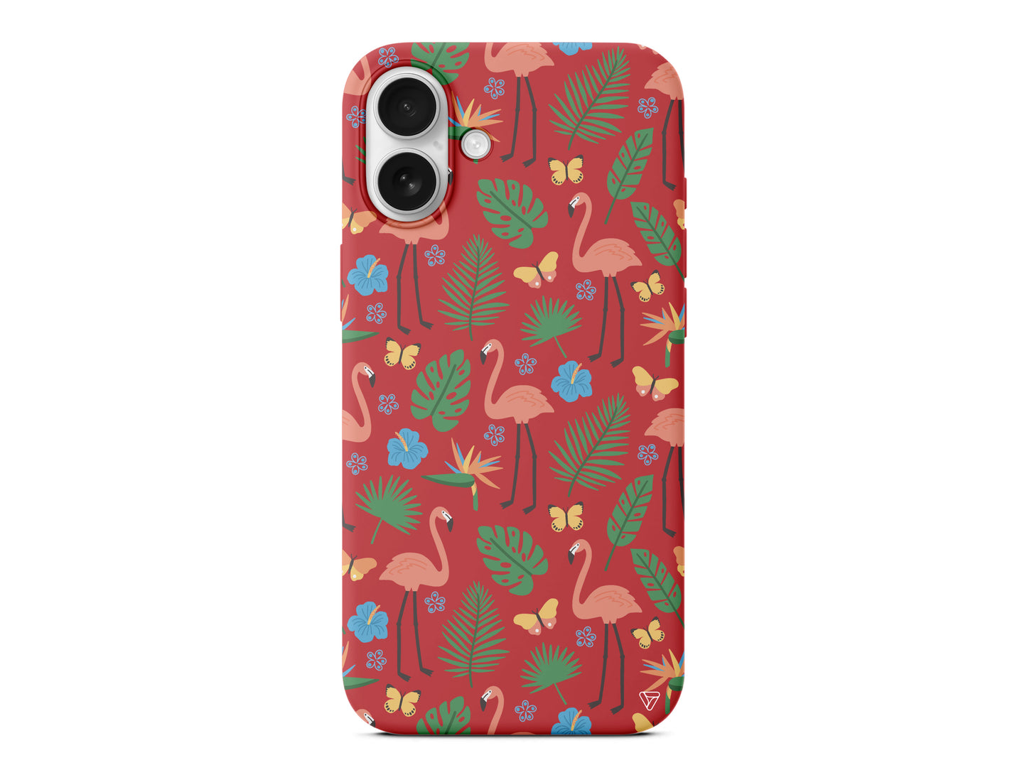 Tropik Flamingo Lansman Model İçi Kadife Silikon Telefon Kılıfı – Plus Serisine Özel