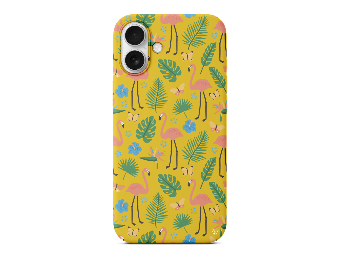 Tropik Flamingo Lansman Model İçi Kadife Silikon Telefon Kılıfı – Plus Serisine Özel